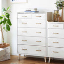 北欧風国産80-5ハイチェスト CH-01-80-5-WH メーカー直送 ▼返品・キャンセル不可【他商品との同時購入不可】