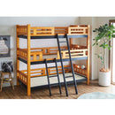 直列柱の3段ベッド BB-07-3-LBR メーカー直送 ▼返品・キャンセル不可【他商品との同時購入不可】