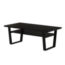 デザイン性と耐久性を備えた105センターテーブル ブラック メーカー直送 ▼返品・キャンセル不可【他商品との同時購入不可】