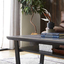 デザイン性と耐久性を備えた120ハイタイプセンターテーブル GY メーカー直送 ▼返品・キャンセル不可【他商品との同時購入不可】