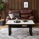 デザイン性と耐久性を備えた120ハイタイプセンターテーブル WH メーカー直送 ▼返品・キャンセル不可【他商品との同時購入不可】