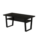 デザイン性と耐久性を備えた120ハイタイプセンターテーブル BK メーカー直送 ▼返品・キャンセル不可【他商品との同時購入不可】