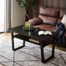 デザイン性と耐久性を備えた120ハイタイプセンターテーブル BK メーカー直送 ▼返品・キャンセル不可【他商品との同時購入不可】