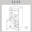 コンパクト国産レンジ台 引出しタイプ RB-02-H-NA メーカー直送 ▼返品・キャンセル不可【他商品との同時購入不可】