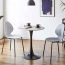 デザイン性と耐久性を備えたセラミックラウンドテーブル ホワイト メーカー直送 ▼返品・キャンセル不可【他商品との同時購入不可】