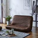 ハイバック2P座椅子 座面ポケットコイル入 ZABV-2P-DBR メーカー直送 ▼返品・キャンセル不可【他商品と同時購入不可】