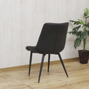 掛け心地抜群シンプルダイニングチェアー 2脚 DCRTY-BK 【直送品】 返品・キャンセル・他商品と同時購入は不可