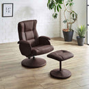 オットマン付きパーソナルチェアー PC-BTN-DBR メーカー直送 ▼返品・キャンセル不可【他商品との同時購入不可】