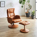 オットマン付きパーソナルチェアー PC-BTN-LBR メーカー直送 ▼返品・キャンセル不可【他商品との同時購入不可】