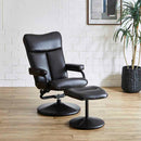 オットマン付きパーソナルチェアー PC-LGN-BK メーカー直送 ▼返品・キャンセル不可【他商品との同時購入不可】