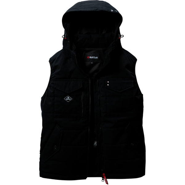 BURTLE 防寒ベスト5054-35-Lブラック メーカー直送 ▼返品・キャンセル不可【他商品との同時購入不可】