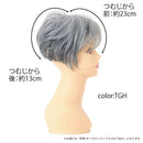 プリシラ ミセス六分ウィッグ フェザーカールハーフ 耐熱 【直送品】 返品・キャンセル・他商品と同時購入は不可