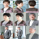 プリシラ  男性用5分ウィッグ ミディアムショート 耐熱 【直送品】 返品・キャンセル・他商品と同時購入は不可