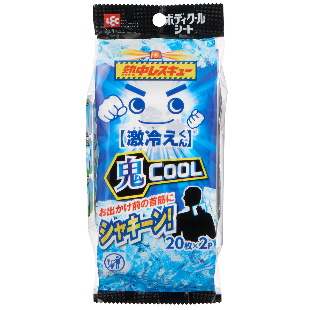 レック 熱中レスキュー ボディクールシート鬼クール20枚×2個パック入り