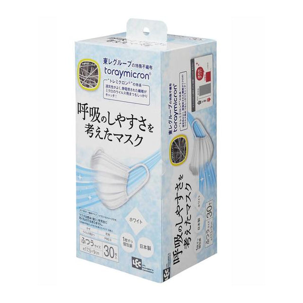 レック 呼吸のしやすさを考えたマスク ホワイト30枚入