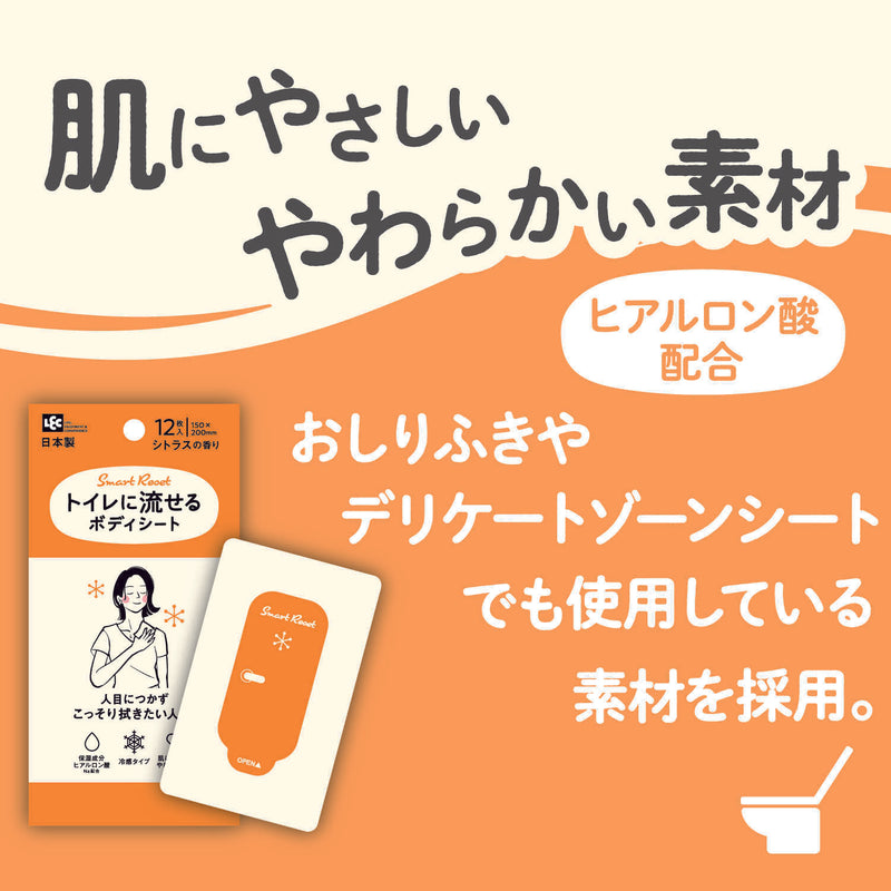 レック SRT女性用流せるボディシートシトラス 12枚