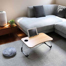 トレードワン 折りたたみガジェットテーブル ブラウンウッド