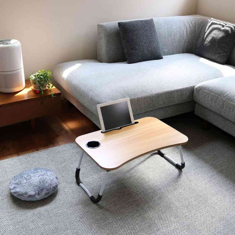 トレードワン 折りたたみガジェットテーブル ブラウンウッド