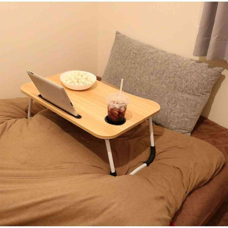 トレードワン 折りたたみガジェットテーブル ブラウンウッド