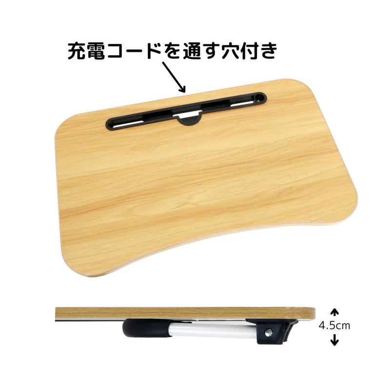 トレードワン 折りたたみガジェットテーブルミニ ブラウン
