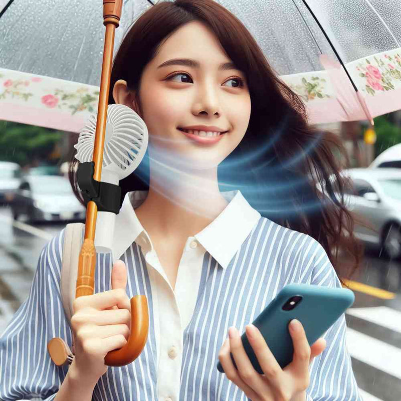 トレードワン 傘用ファンクリップ 猫の手タイプ ブラック 30897