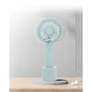 トレードワン WINSY USB充電式オートスイングファン フラワータイプ ブルー
