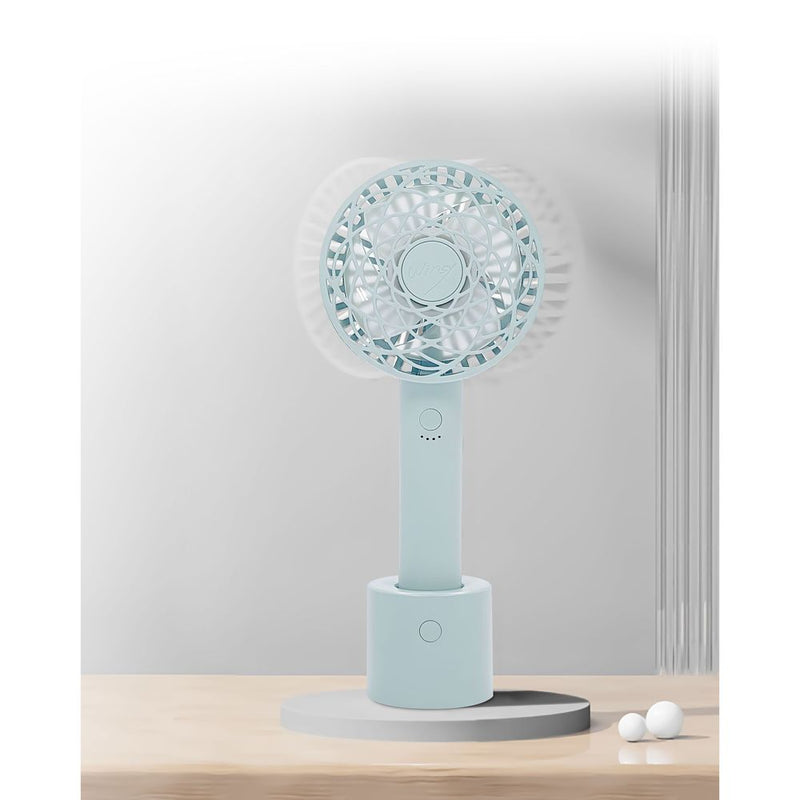 トレードワン WINSY USB充電式オートスイングファン フラワータイプ ブルー