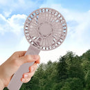 トレードワン WINSY USB充電式オートスイングファン フラワータイプ ピンク