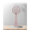 トレードワン WINSY USB充電式オートスイングファン フラワータイプ ピンク