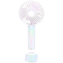 トレードワン ウィンジー USB充電式ハンディファンスタンド付 ／ オーロラカラーホワイト 30936