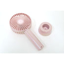 トレードワン ウィンジー USB充電式ハンディファンスタンド付 オーロラカラー ピンク