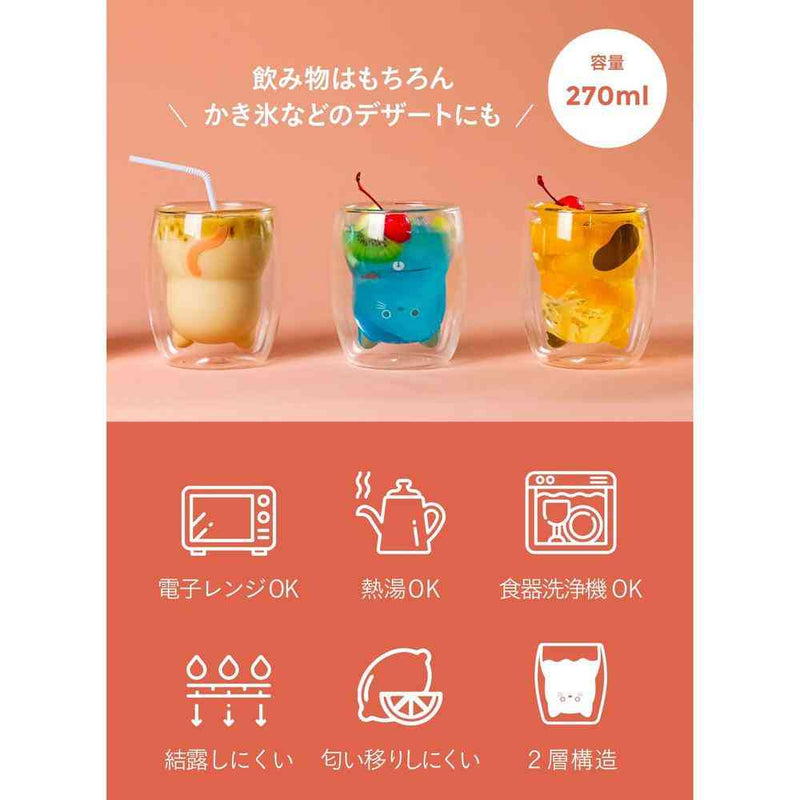 uca 耐熱ネコグラス トラ 1個