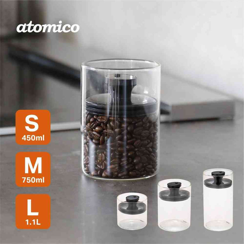 atomico アトミコ 耐熱ガラスキャニスター L 1個