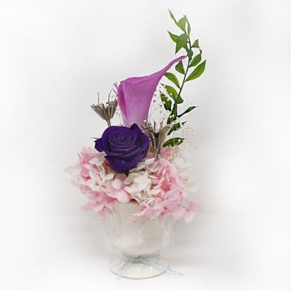 プリザードフラワー うらら 花器付き AKM-21 メーカー直送 ▼返品・キャンセル不可【他商品との同時購入不可】