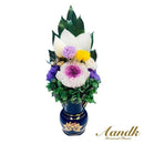 ブリザーブド仏花 瑠璃 (花器なし) AKM-038 メーカー直送 ▼返品・キャンセル不可【他商品との同時購入不可】