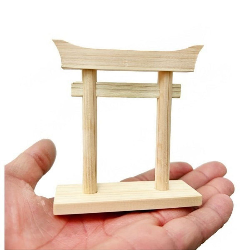 ミニ SS 金の榊榊立て 鳥居付神棚大セット ST-051 メーカー直送 ▼返品・キャンセル不可【他商品との同時購入不可】