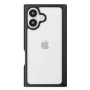 PGA iPhone16用 クリアフリップケース ブラック PG-24ACF01BK 70g