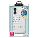 PGA iPhone16用 クリアポケットケース クリア PG-24ACTP01CL 25g