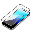 PGA iPhone16Pro用 液晶全面保護ガラス ラメフレーム ブラック/高透明 PG-24BGLL01BK 13g