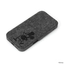 PGA iPhone 16用 ガラスフリップケース(フェルト) ミッキーマウス PG-D24AGF05MKY