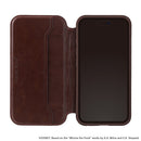 PGA iPhone 16用 ガラスフリップケース(フェルト) くまのプーさん PG-D24AGF06POO