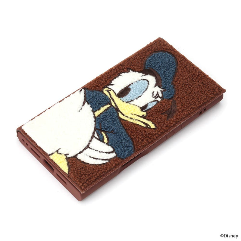 PGA iPhone 16用 クリアフリップケース (サガラ刺繍) ドナルドダック PG-D24ACF03DND