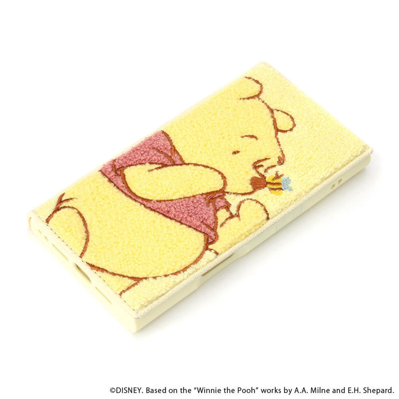 PGA iPhone 16 Pro用 クリアフリップケース(サガラ刺繍) くまのプーさん PG-D24BCF05POO