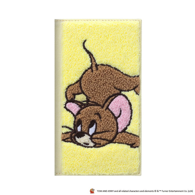 PGA iPhone 16用 クリアフリップケース(サガラ刺繍) ジェリー PG-W24ACF02JER
