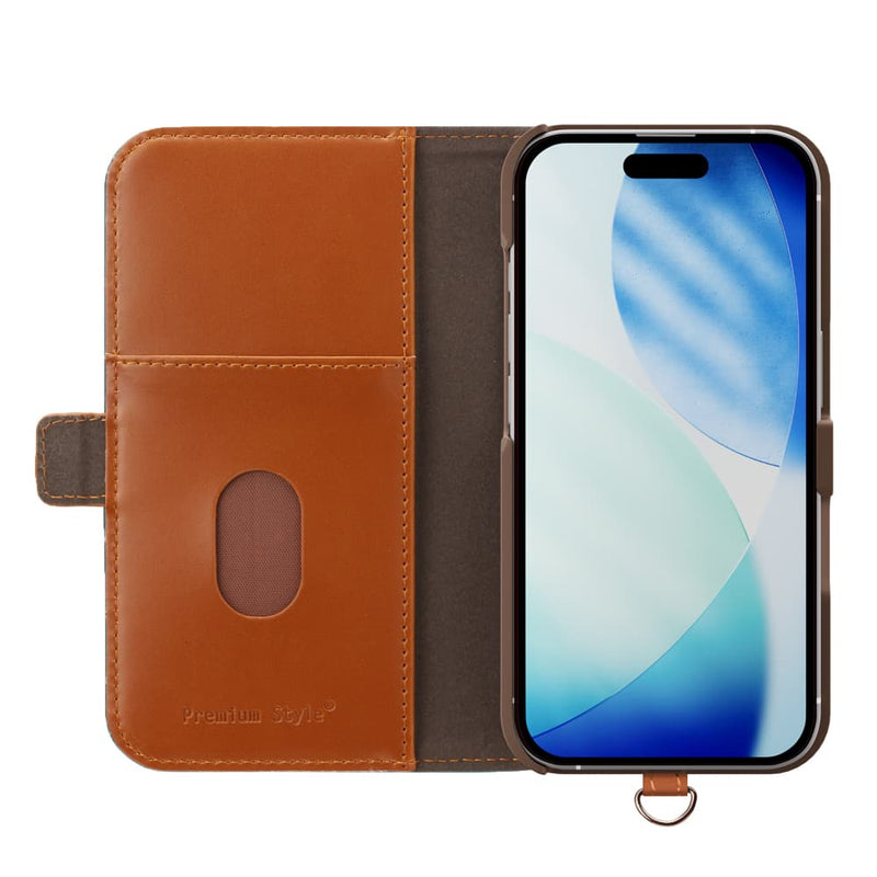 PGA iPhone 17用 フリップカバー ブルー PG-25AFP01BL 80g