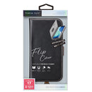 PGA iPhone 17用 フリップカバー ブラック PG-25AFP02BK 80g