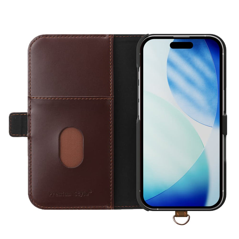PGA iPhone 17用 フリップカバー ブラック PG-25AFP02BK 80g