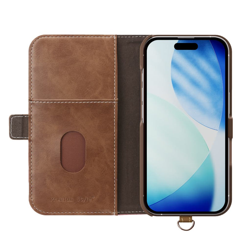 PGA iPhone 17用 フリップカバー ダスティピンク PG-25AFP03PK 80g