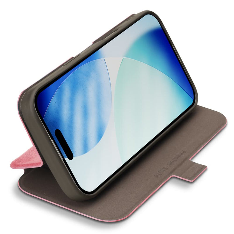 PGA iPhone 17用 スリムフリップカバー ダスティピンク PG-25AFP07PK 65g