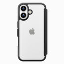 PGA iPhone 17用 ガラスフリップケース ブラック PG-25AGF01BK 65g